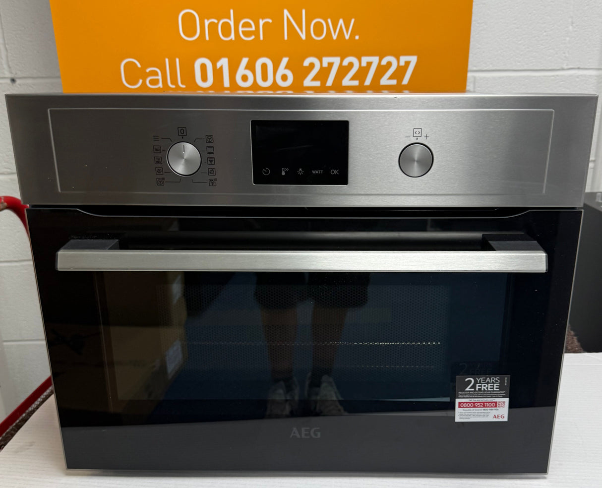 AEG KMX365060M (77) Built-In Combination Microwave Oven in Stainless Steel - (Blemished) - HW182477