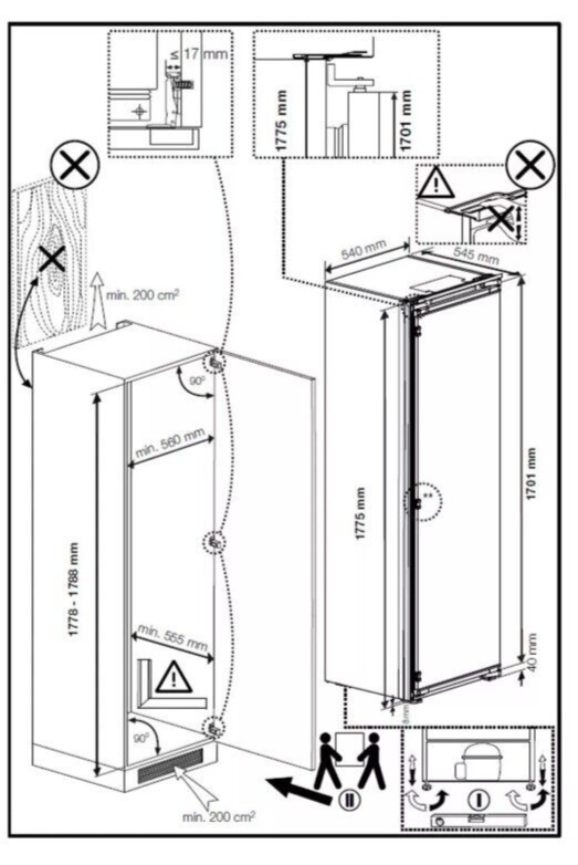 Beko BLSD4V577 (72) Built In HarvestFresh™ Tall Larder Fridge - 309 Litres - E Rated - (Ex Display) - HW182472