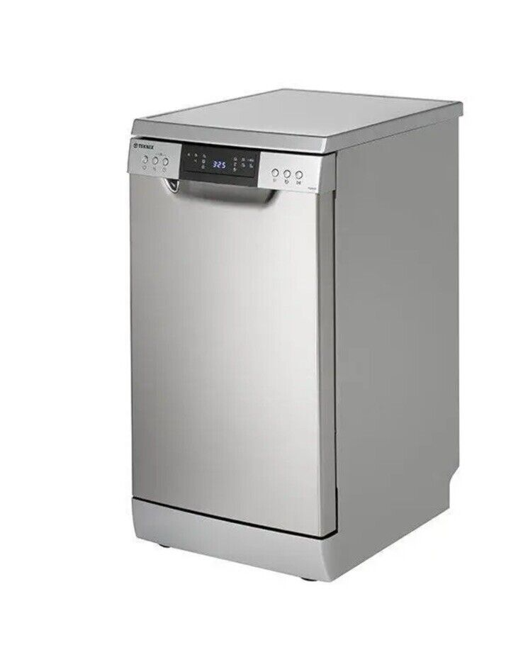 Teknix 45cm slimline free standing dishwasher TFD455S Stainless Steel HW180743