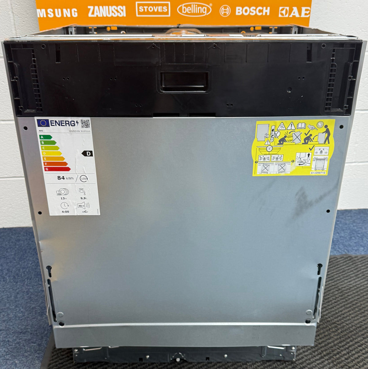 AEG GI5200D1SN (96) 5000 Series AirDry Fully Integrated Dishwasher - D Rated - (Ex Display) - HW182696