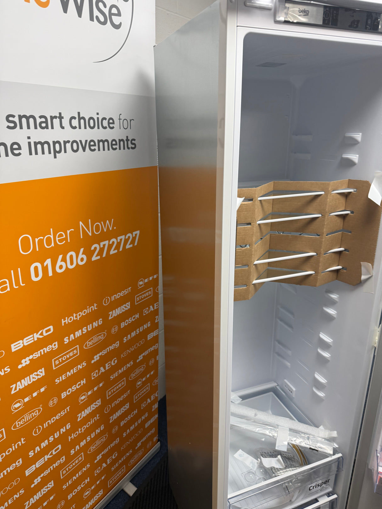 Beko BLSD4V577 (16) Built In HarvestFresh™ Tall Larder Fridge - 309 Litres - E Rated - (Ex Display) - HW182516