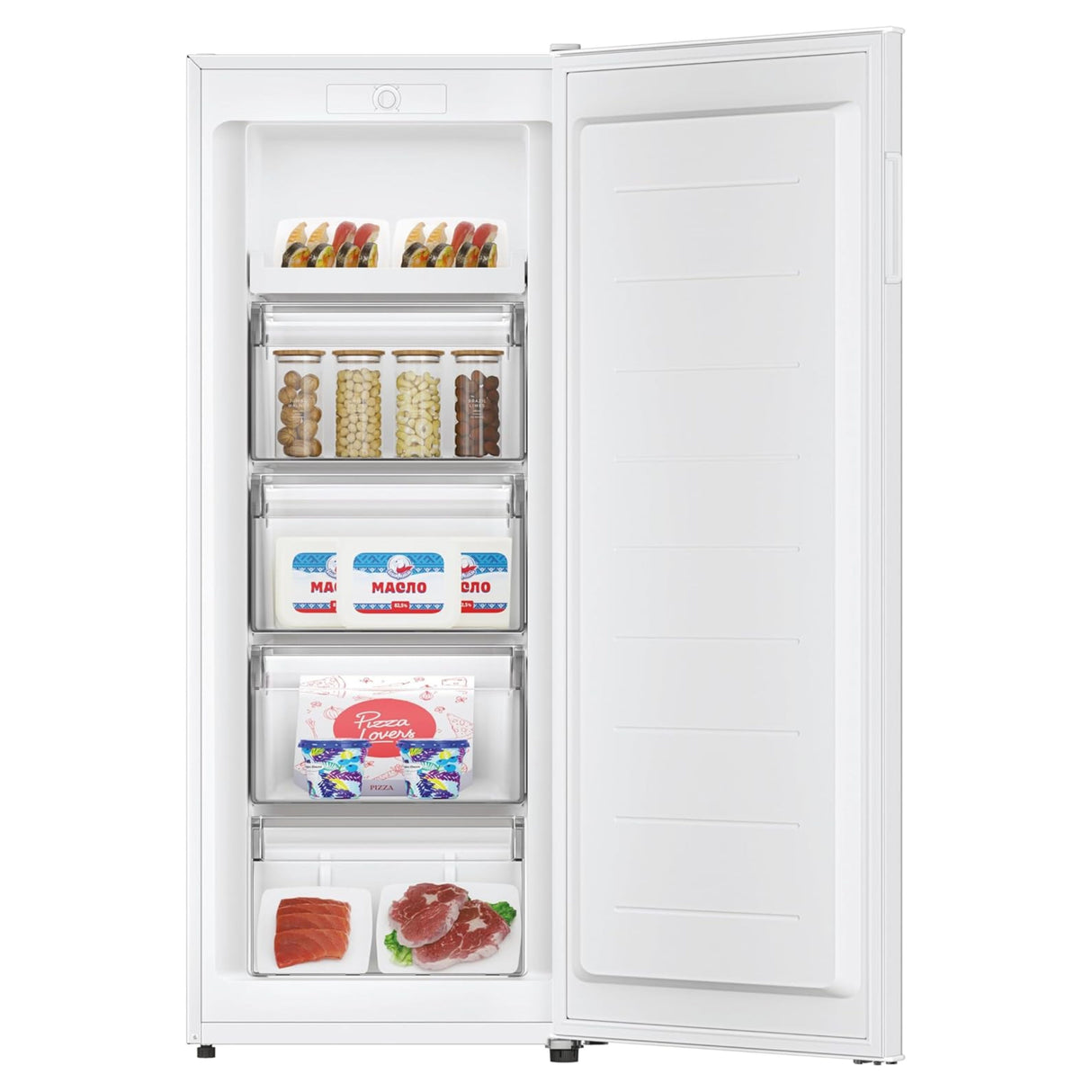 Teknix TSFG1385W 161 Litre Single Door Freezer in White - E Rated - POHW0094 **Suitable for Garage Use (-15°C)**