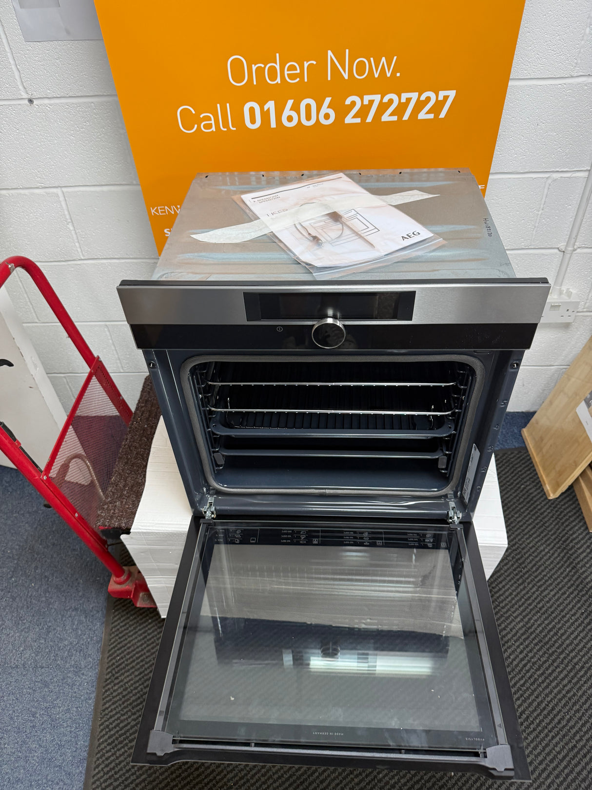 AEG BPK842720M (20) Built-in Electric Single Oven with Pyrolytic Self Cleaning in Stainless Steel - A+ Rated - (Ex Display) - HW182120