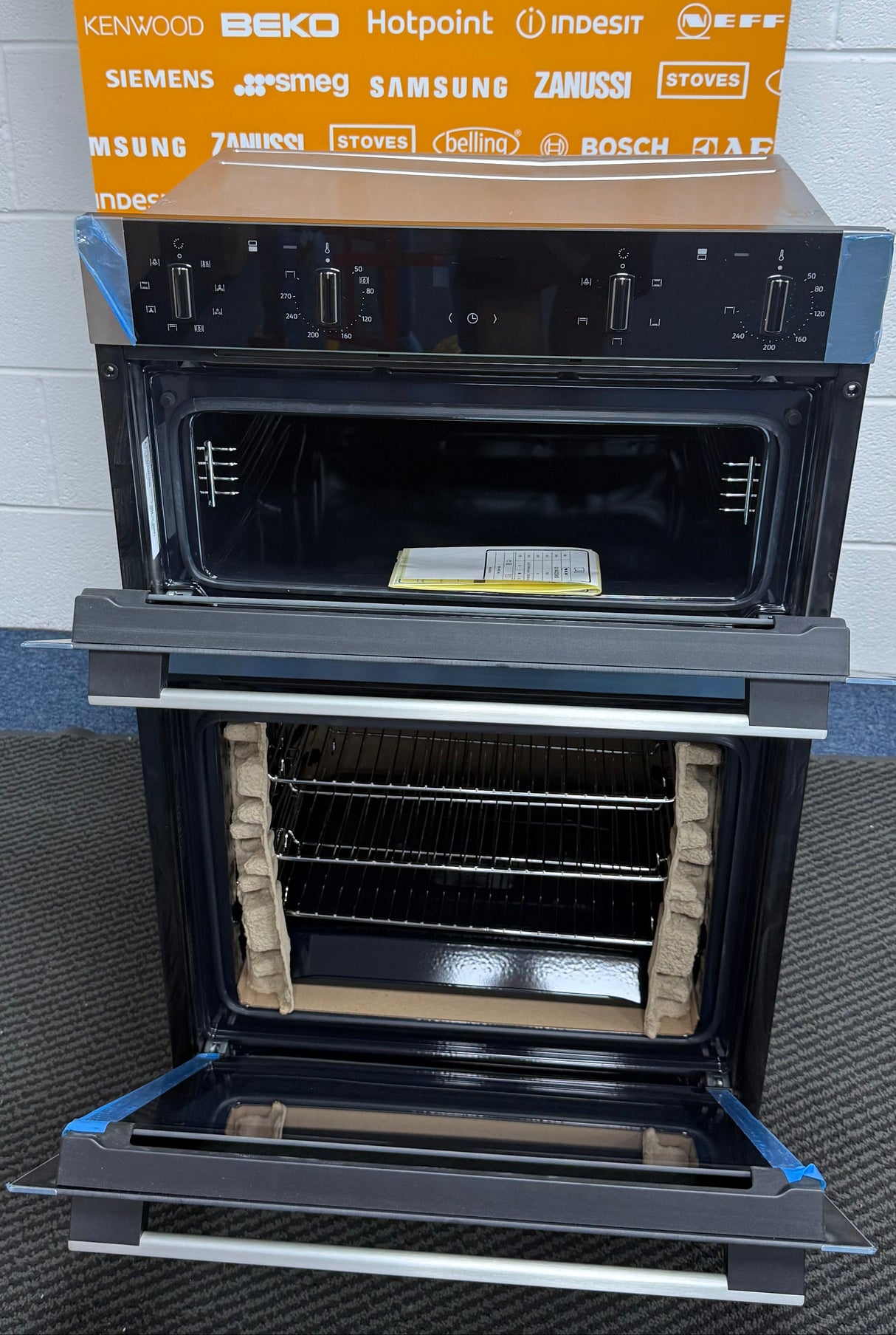 Neff N50 U1ACE2AN3B (14) Built-In Electric Double Oven in Stainless Steel - A Rated - (Ex Display) - HW182414