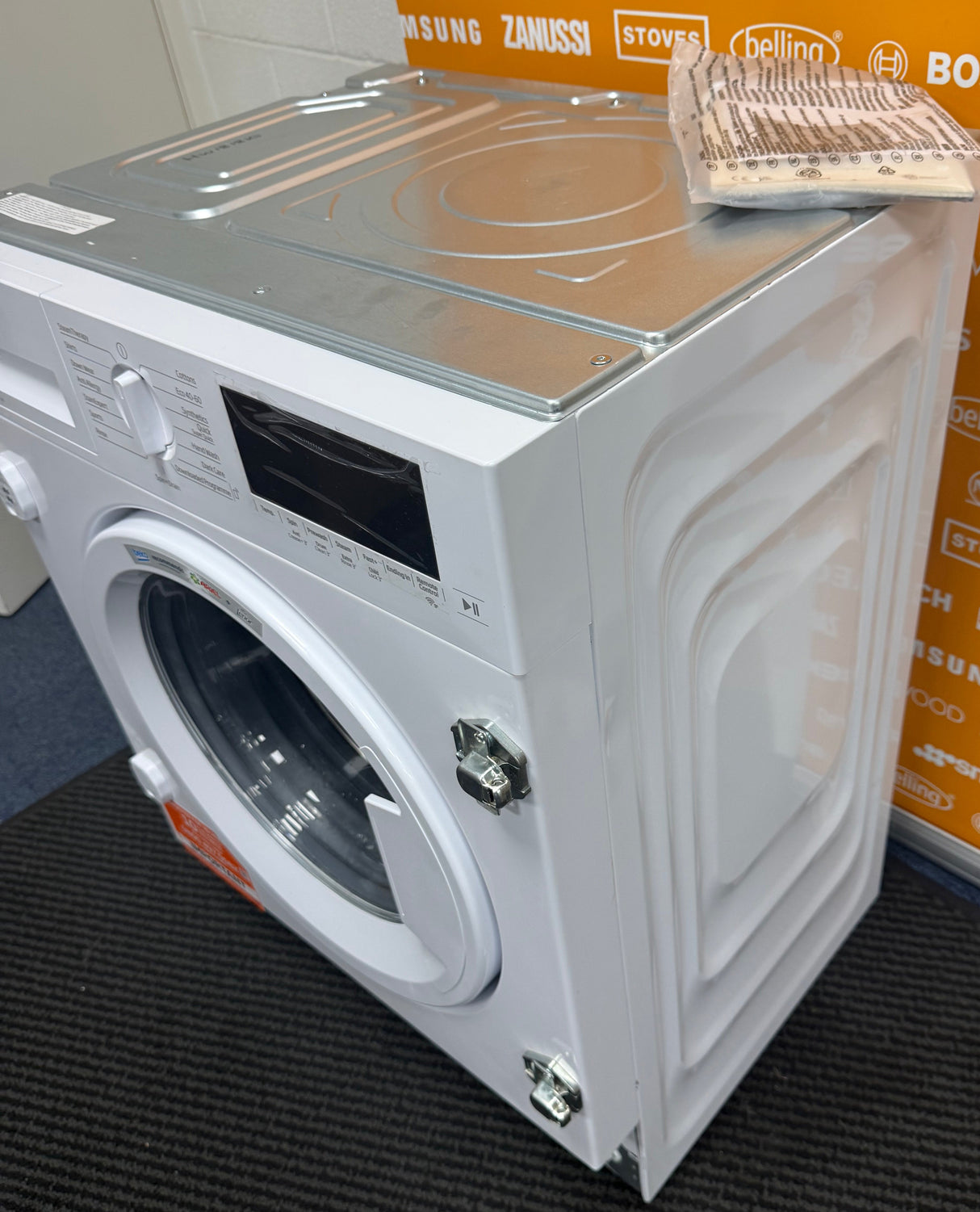 Beko WTIK94121F (10) Integrated 9KG 1400 Spin Washing Machine in White - A Rated - (Ex Display Dented) - HW181810