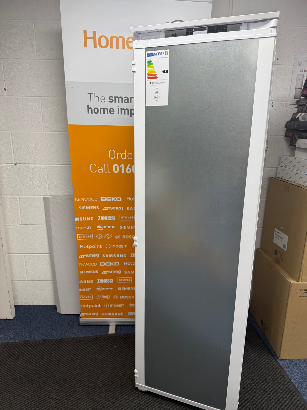 Beko BLSD4V577 (72) Built In HarvestFresh™ Tall Larder Fridge - 309 Litres - E Rated - (Ex Display) - HW182472