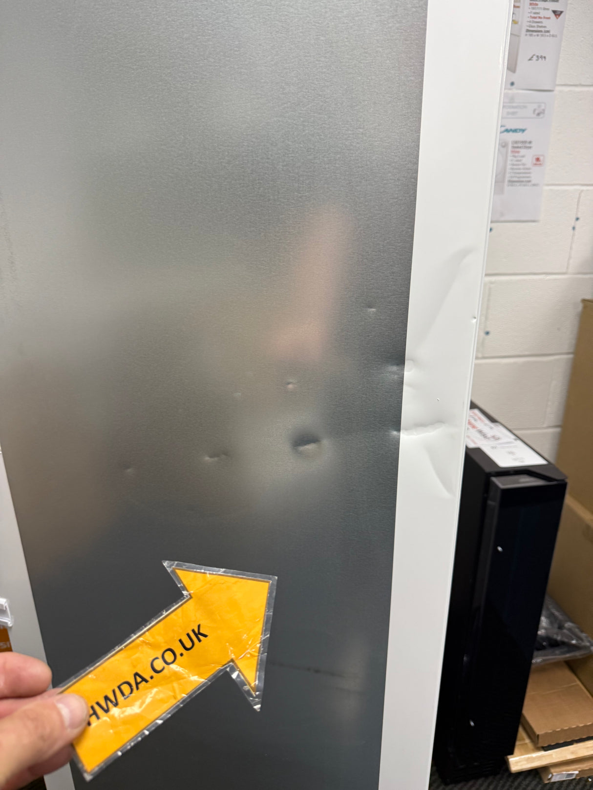 Beko BFFD4577 178cm Integrated Frost Free 220L Tall Upright Freezer with Sliding Hinge - E Rated - GRADED DENTED HW182449