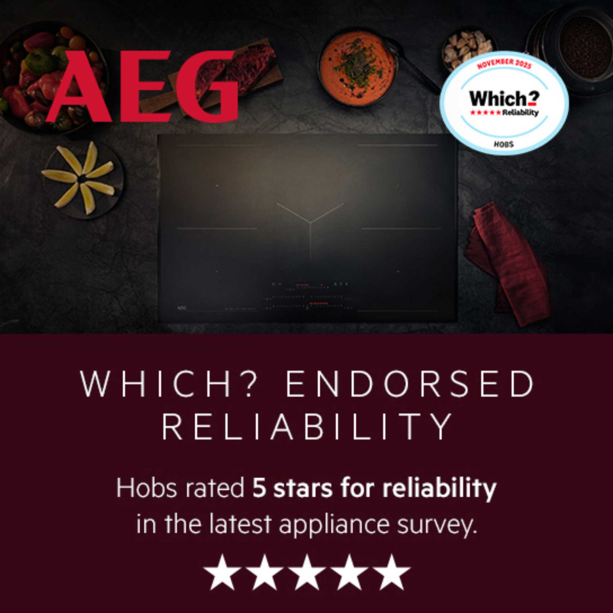 AEG IKE64450FB 60cm 4-Zone Induction Hob with Multibridge Surface - (Tatty Box) - HW181829-01