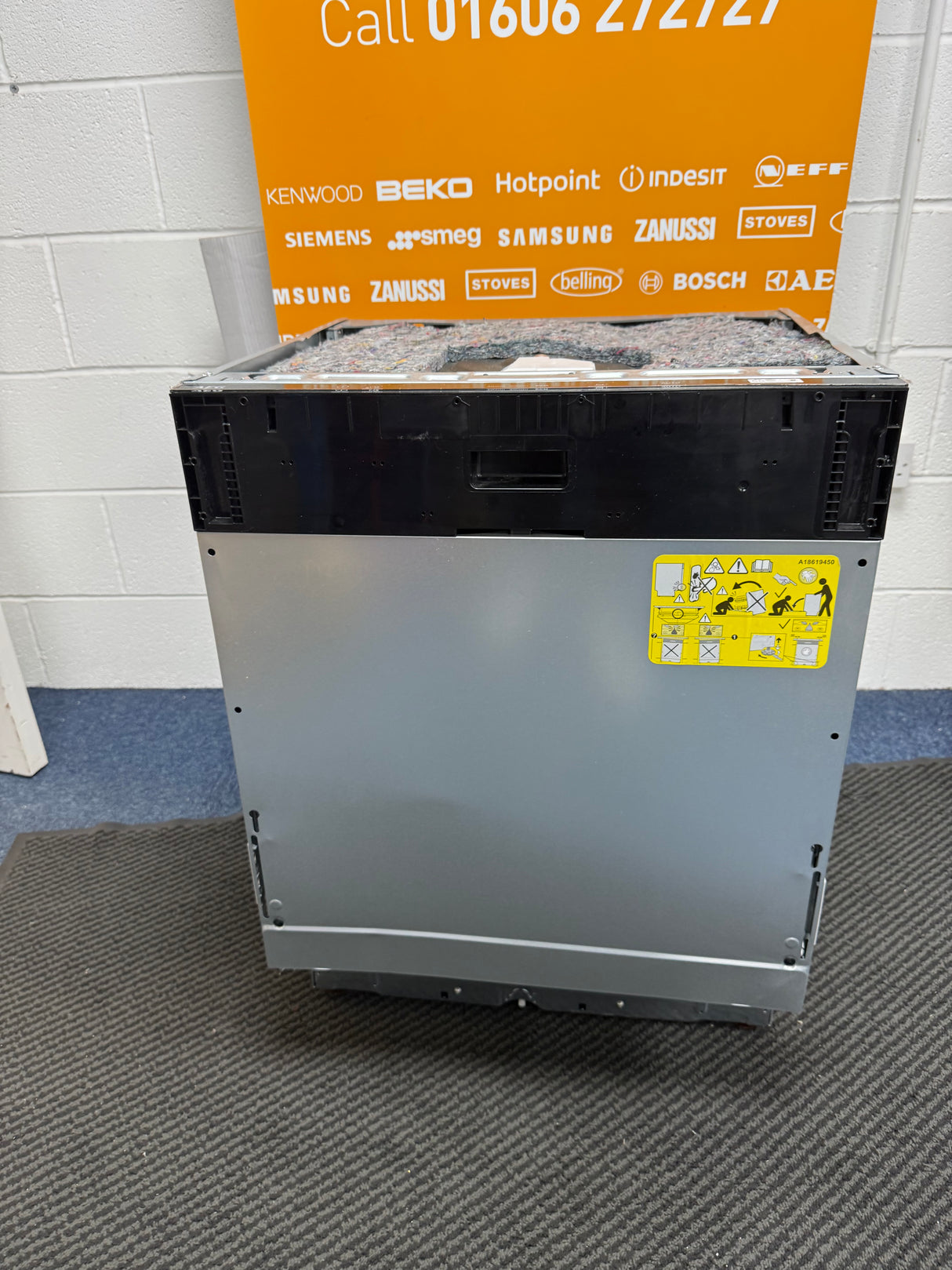 AEG FSB42607Z (04) Air Dry 3000 Fully Integrated Built In Dishwasher - Black Control Panel with Sliding Door Fixing Kit - (Ex Display) - HW182483
