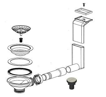 Blanco 450940 BFK022 Single Bowl Waste Kit