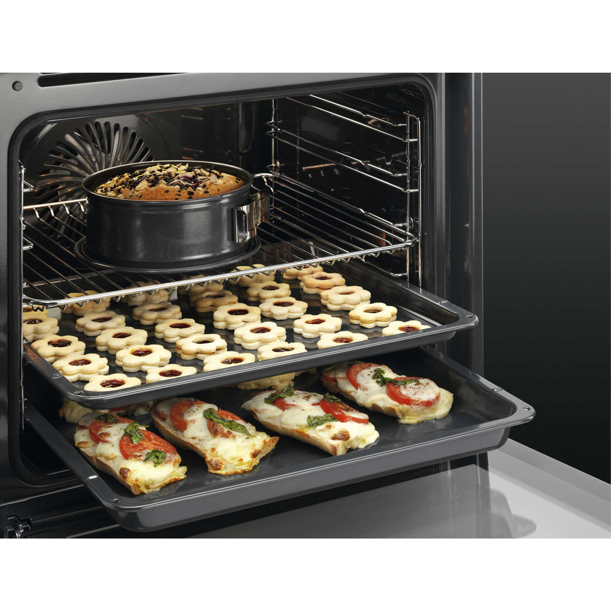 AEG BEX335011M (79) SurroundCook Built-in Electric Single Oven with Aqua Clean in Stainless Steel - A Rated - (Ex Display) - HW182779