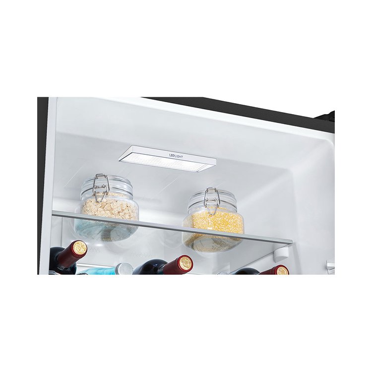 Tecknix 304 Litre Total No Frost Fridge Freezer in Black Inox FFH1865BIX from HomeWise