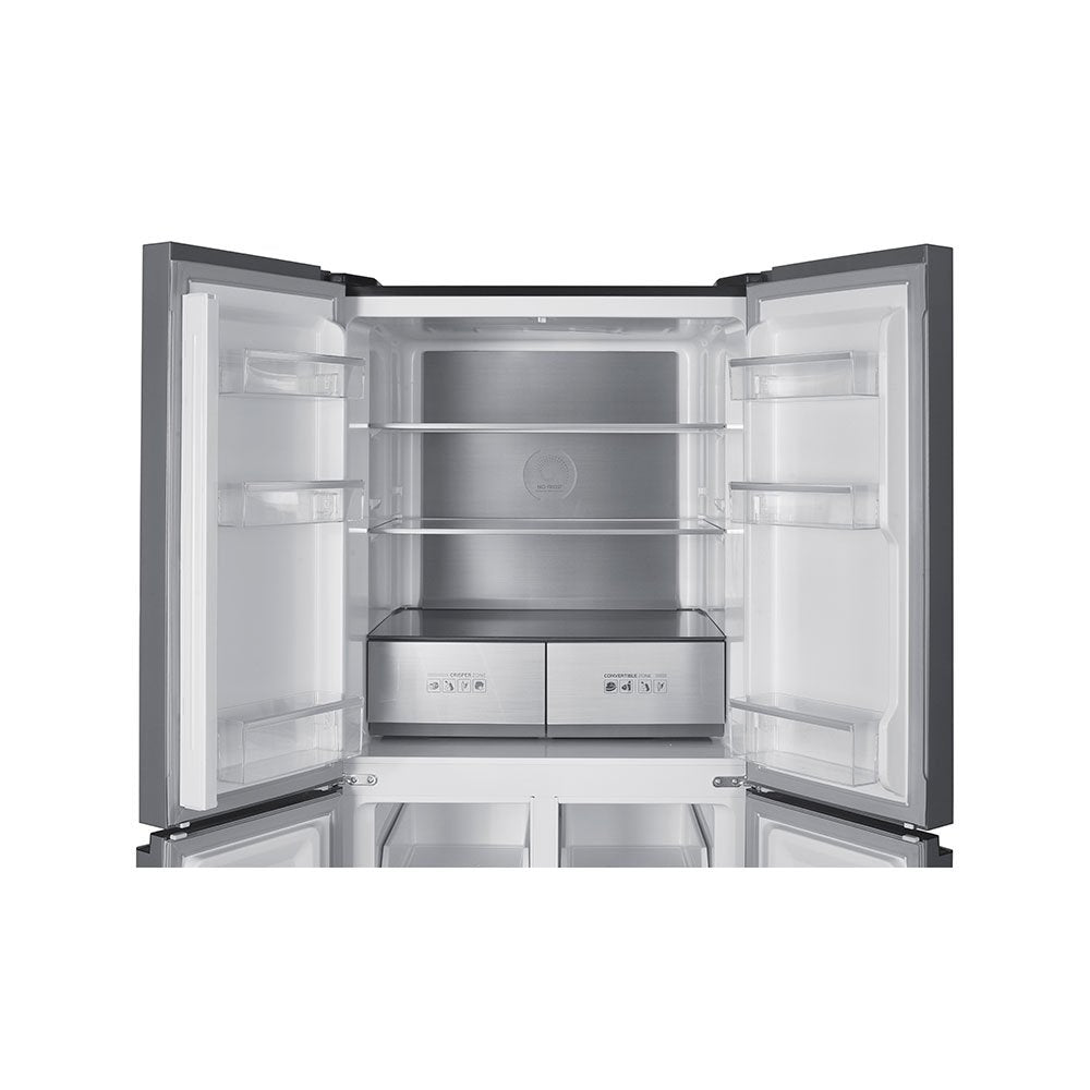 Teknix TMD18079BI 80cm Multi Door Fridge Freezer in Dark Inox - 466 Litres - E Rated