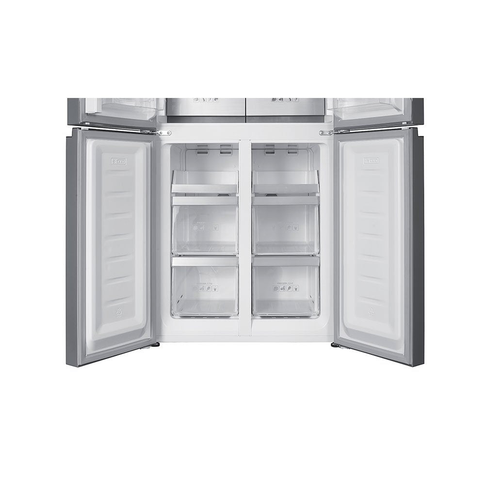 Teknix TMD18079BI 80cm Multi Door Fridge Freezer in Dark Inox - 466 Litres - E Rated
