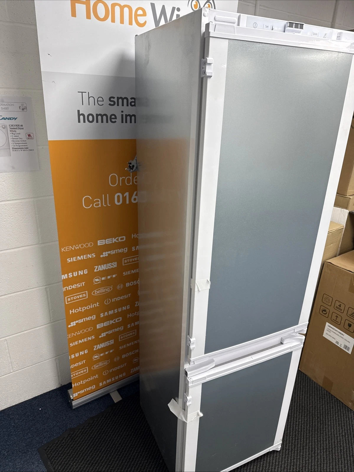 Beko BCFD4V73 (82) 70/30 Frost Free HarvestFresh™ Integrated Fridge Freezer with Sliding Hinge - E Rated - HW181882