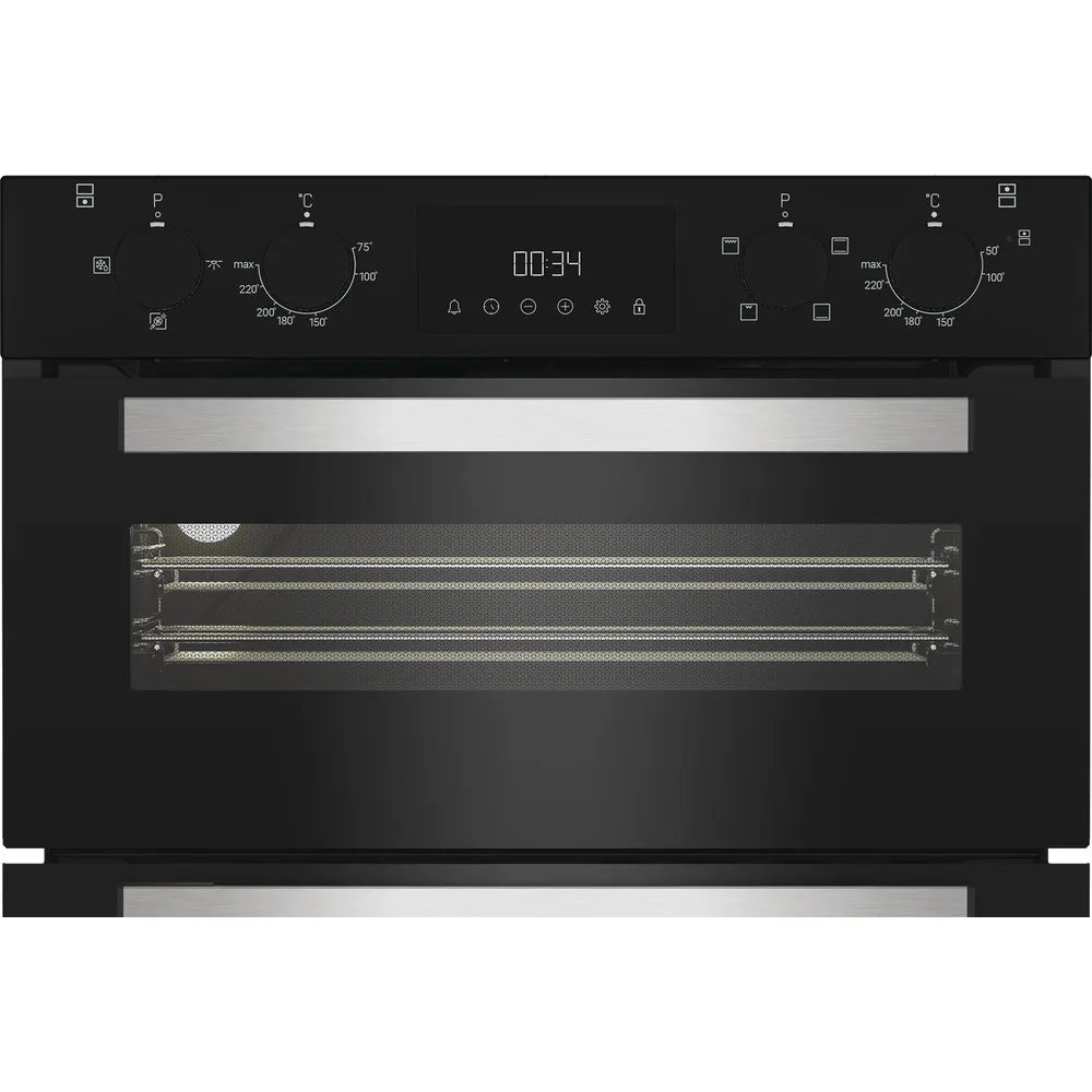 Hotpoint DUH 10D B 72cm Built Under Double Oven with Enamel Liners in Black - A/A Rated - HW181731