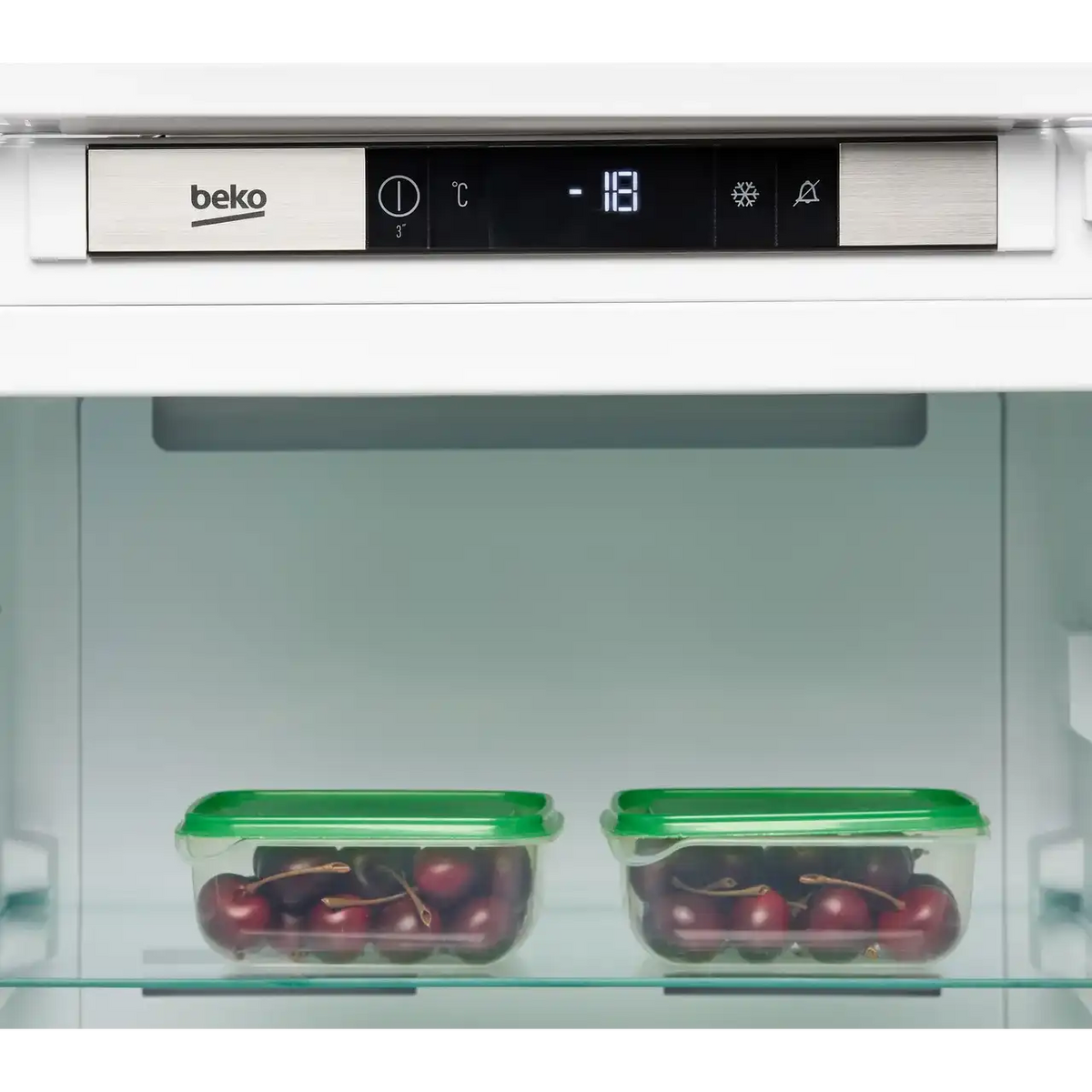 Beko BFFD4577 (23) 178cm Integrated Frost Free 220L Tall Upright Freezer with Sliding Hinge - E Rated - (Graded Damaged ) - HW182623