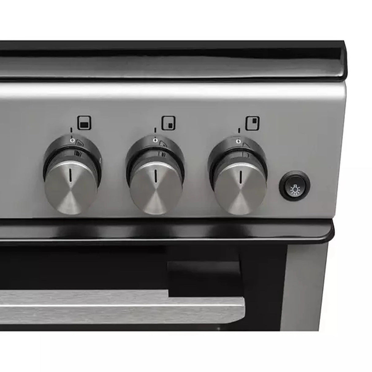 Kenwood KTG606S22 (93) 60cm Freestanding Gas Cooker in Silver and Black - A+ Rated - (Ex Display) - HW182393