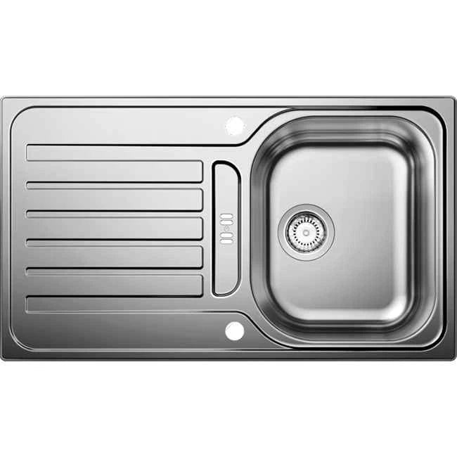 Blanco Lanis 45 S-IF 1.0 Bowl Reversible Inset Sink in Stainless Steel with Waste Kit and Single Lever Mixer Tap - (New Boxed) - HW182832-SWT