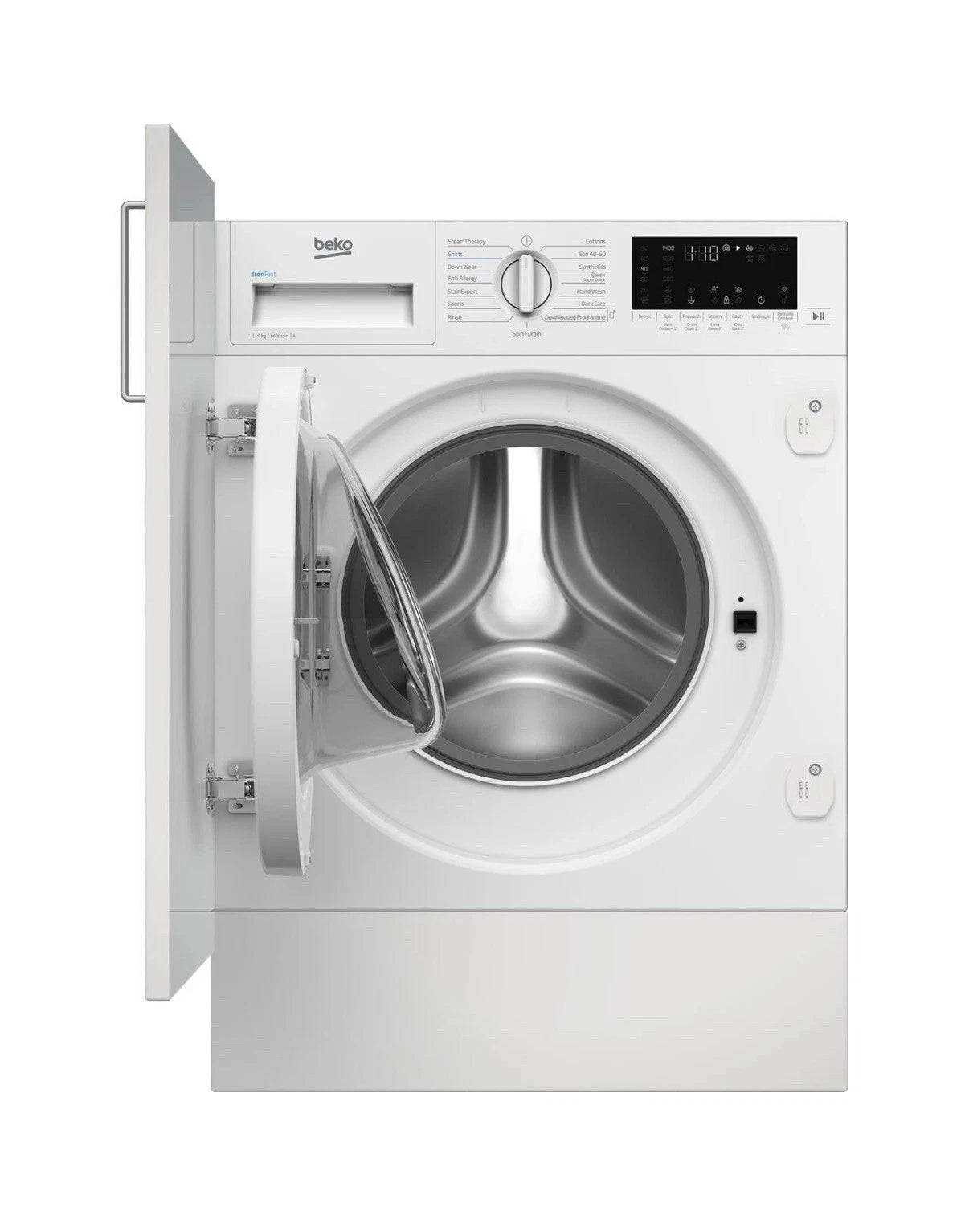 Beko WTIK94121F Integrated 9KG 1400 Spin Washing Machine in White - A Rated - (Graded) - HW182296
