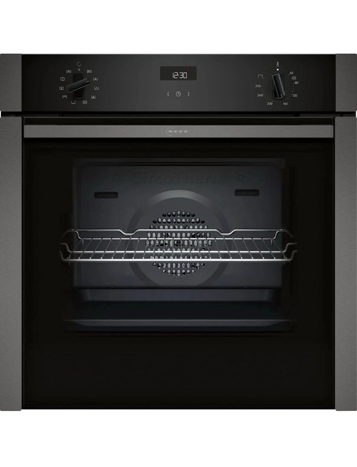 Neff B3ACE4AG3B (95) Slide & Hide® Electric Single Oven in Graphite Grey - A+ Rated (Ex Display) - HW182795
