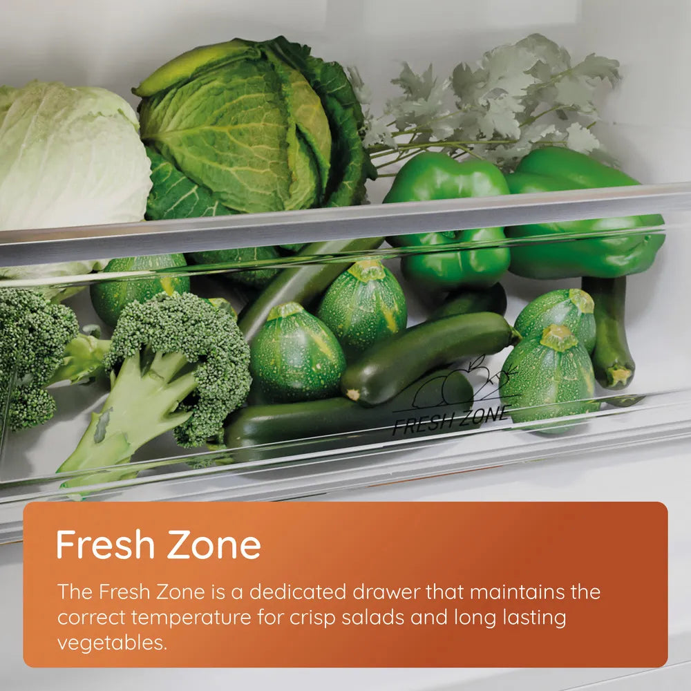 Hotpoint HTC20 T322 UK (77) 194cm Extra Tall 280L 70/30 Integrated No Frost Fridge Freezer - Sliding Door Hinge - E Rated - (Ex Display) - HW181977