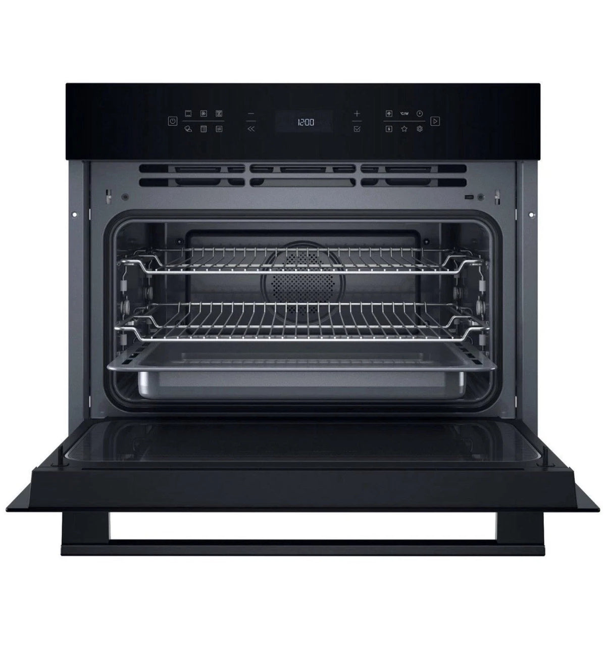Hotpoint Cook on 3 HCW6O7HTSBUK (01) 53 Litre 950W Built-in Compact Oven with Microwave in Black - (New Tatty Box) - HW182701