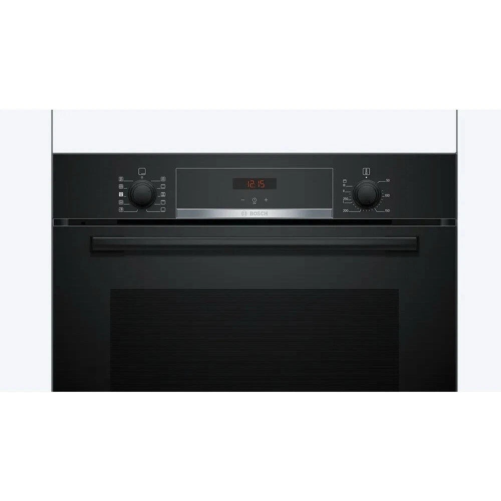 Bosch Series 4 HQA534BB3B (88) Built In Electric Single Oven with added Steam Function in Black - A+ Rated - (Ex Display) - HW182088