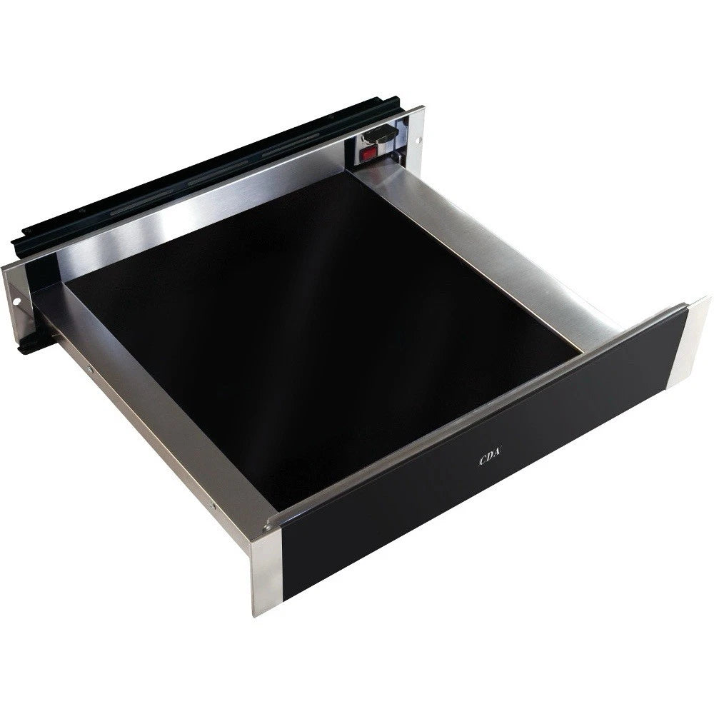 CDA VW152SS (98) 14cm Warming Drawer in Black & Stainless Steel - (Ex Display) - HW182298