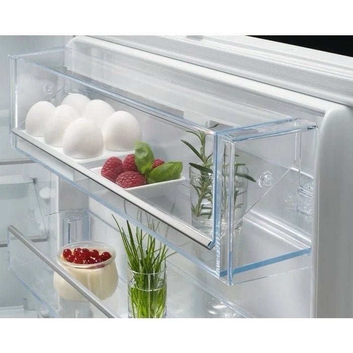 AEG 7000 NSC7G752ES 75cm x 190cm 70/30 Integrated Fridge Freezer with Sliding Door Hinge in White - E Rated - HW181903
