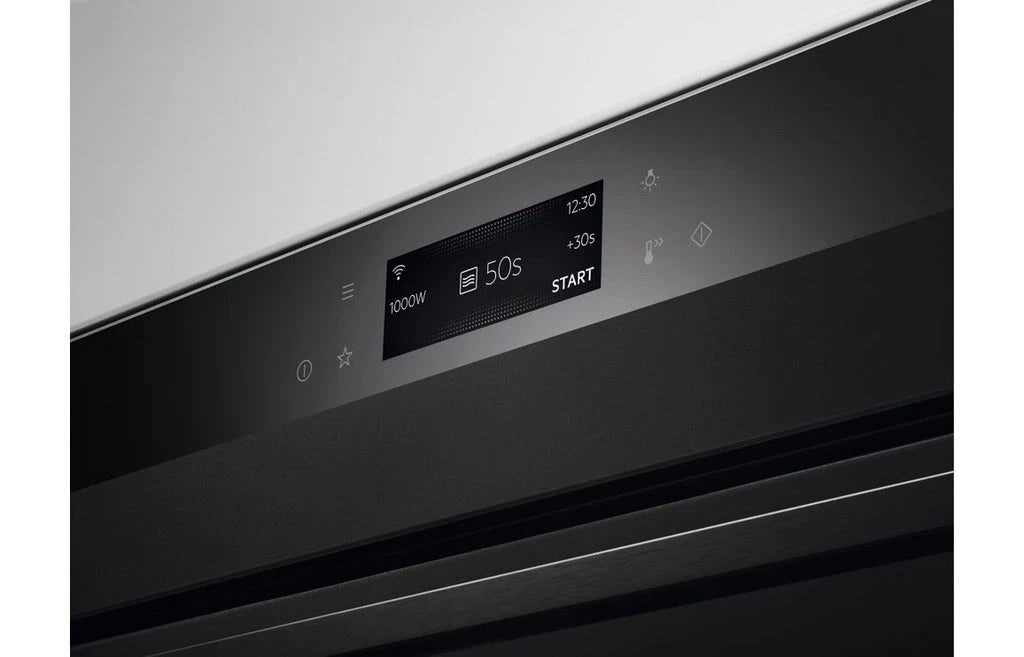 AEG KMK768080T (92) 7000 Series CombiQuick Built In Microwave Oven with Enamel Cleaning in Matt Black - HW181792