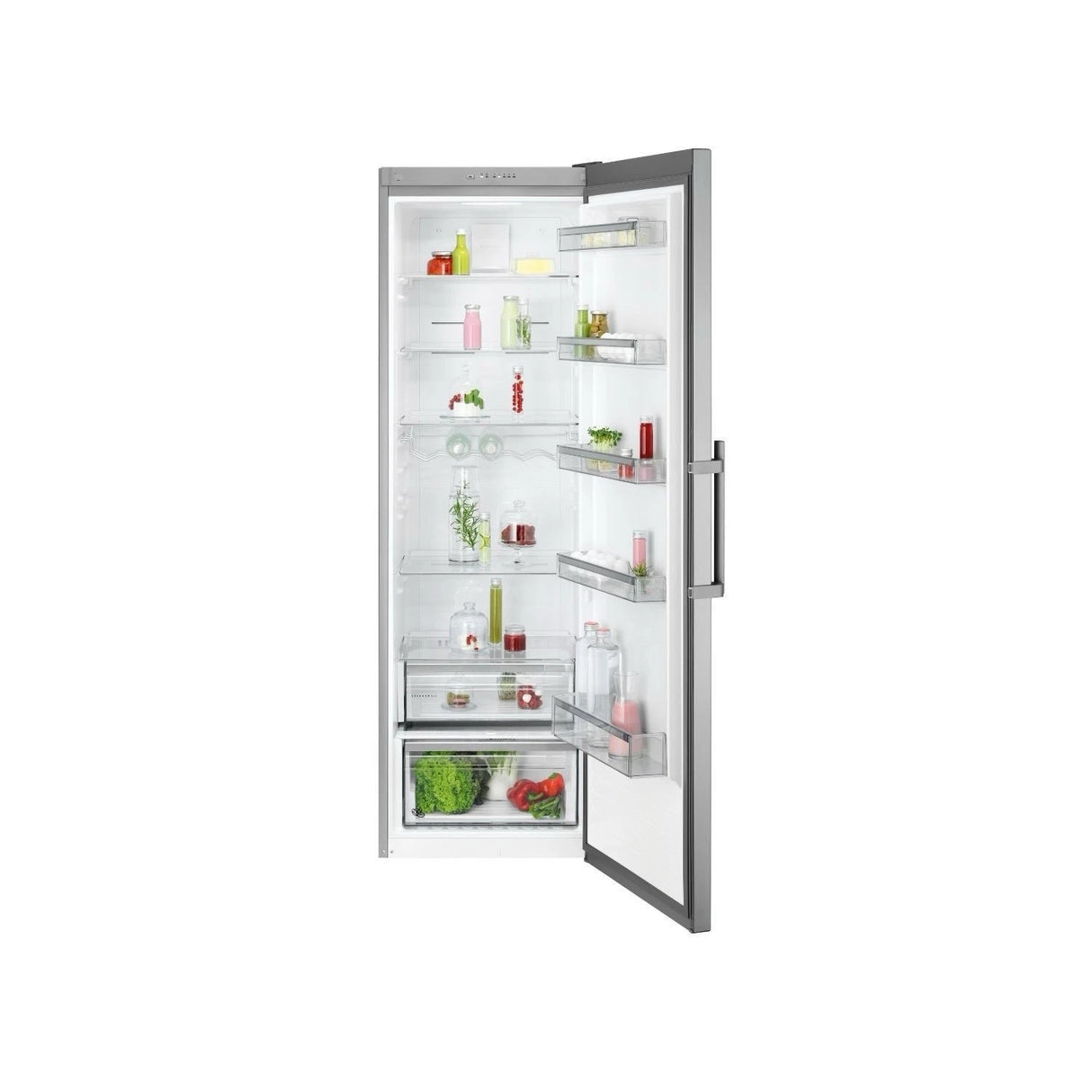 AEG 7000 ORK7M391EX 186cm Freestanding Tall Larder Fridge in Stainless Steel - E Rated - (Blemished) - HW181786