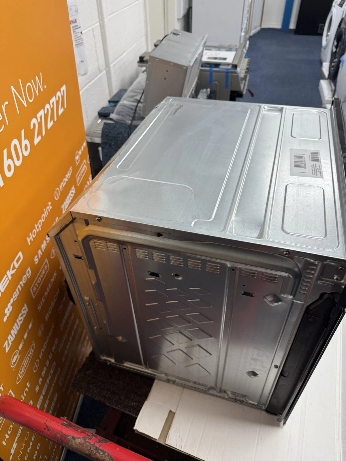 Beko Recycled Net® BBIS25300XC (61) Built-in Electric Single SimplySteam™ Oven with AeroPerfect™ - A Rated from HomeWise Appliances shop photo showing the outer casing and left side panel of the oven