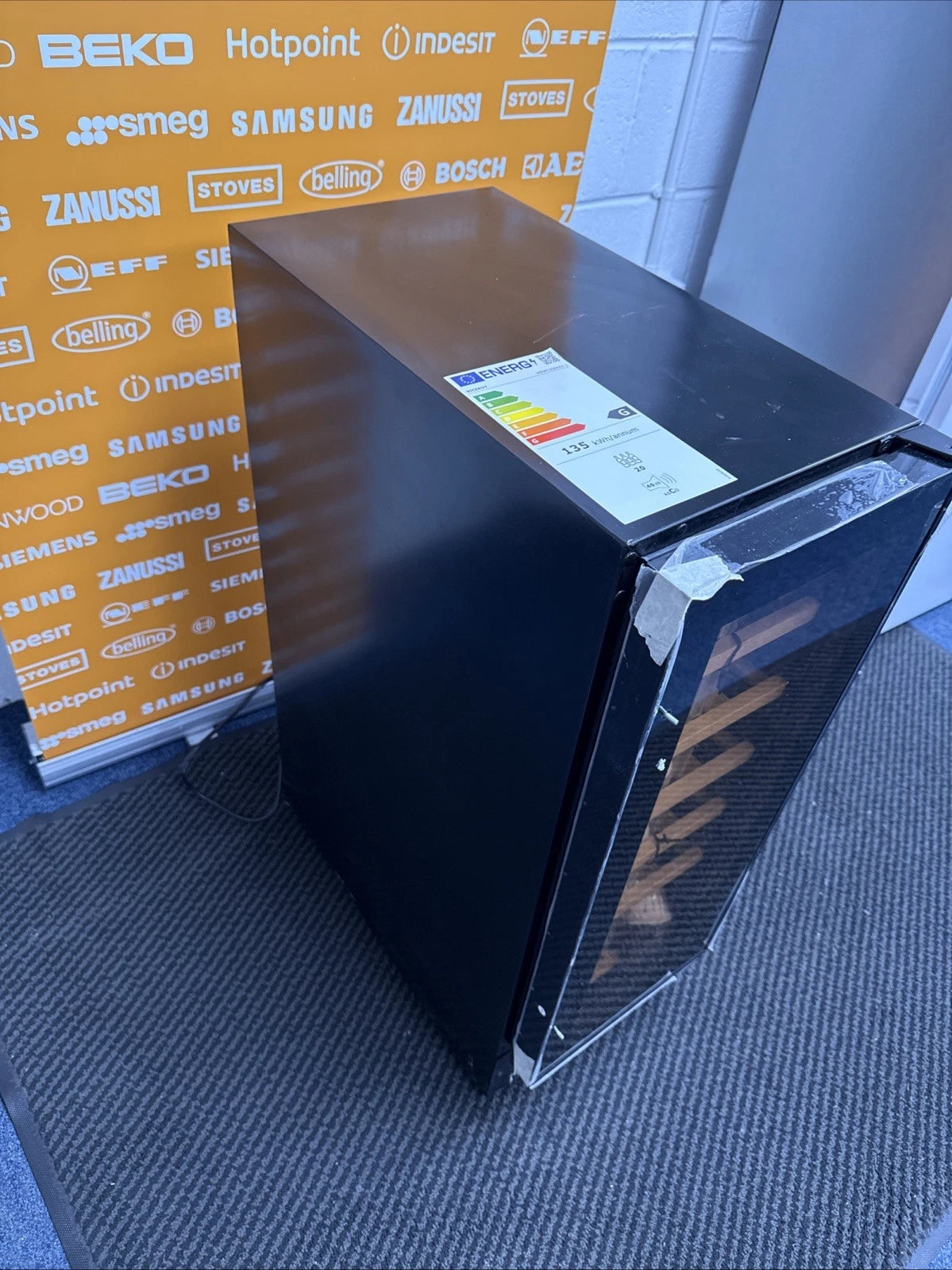 Viceroy WRWC30BKED.3 (97) 18 Bottle 30cm Undercounter Wine Cooler Fridge - (Ex Display) - HW181897