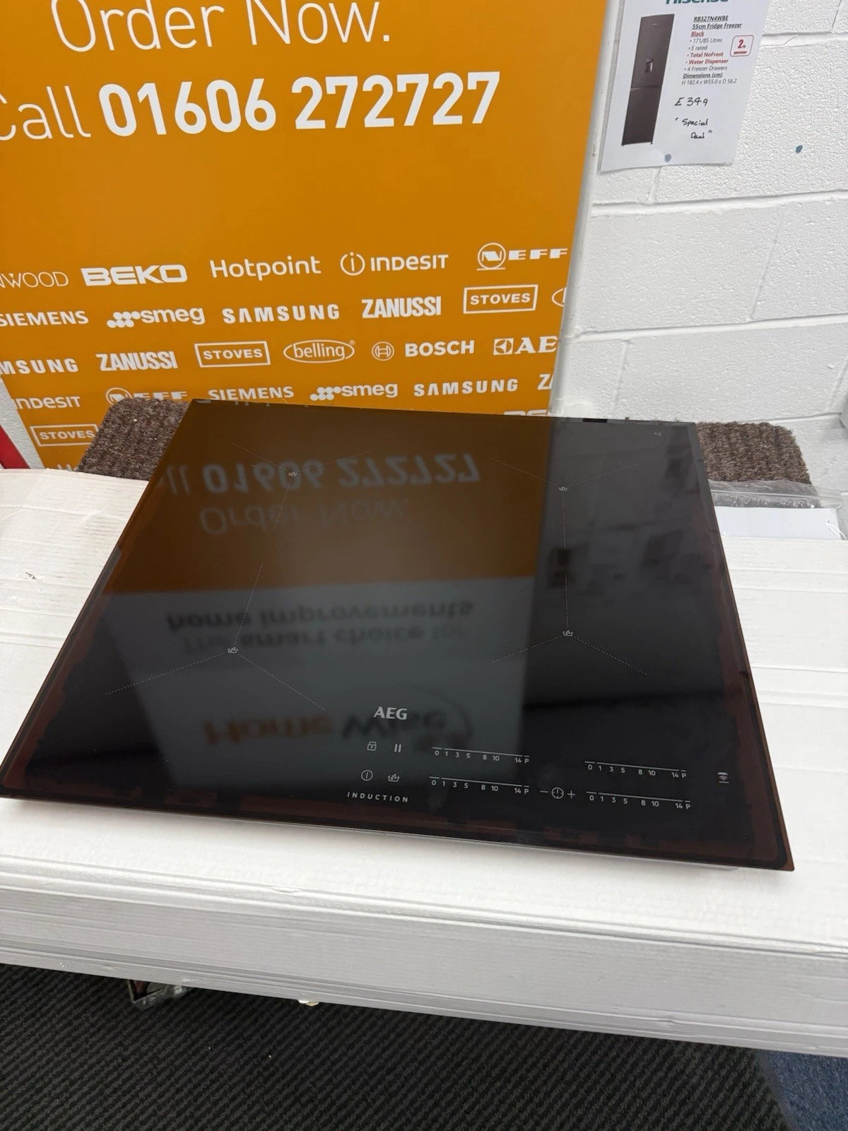 AEG 7000 Series IAE64411FB 59cm 4-Zone SenseBoil Induction Hob in Black - Hob2Hood - HW181718