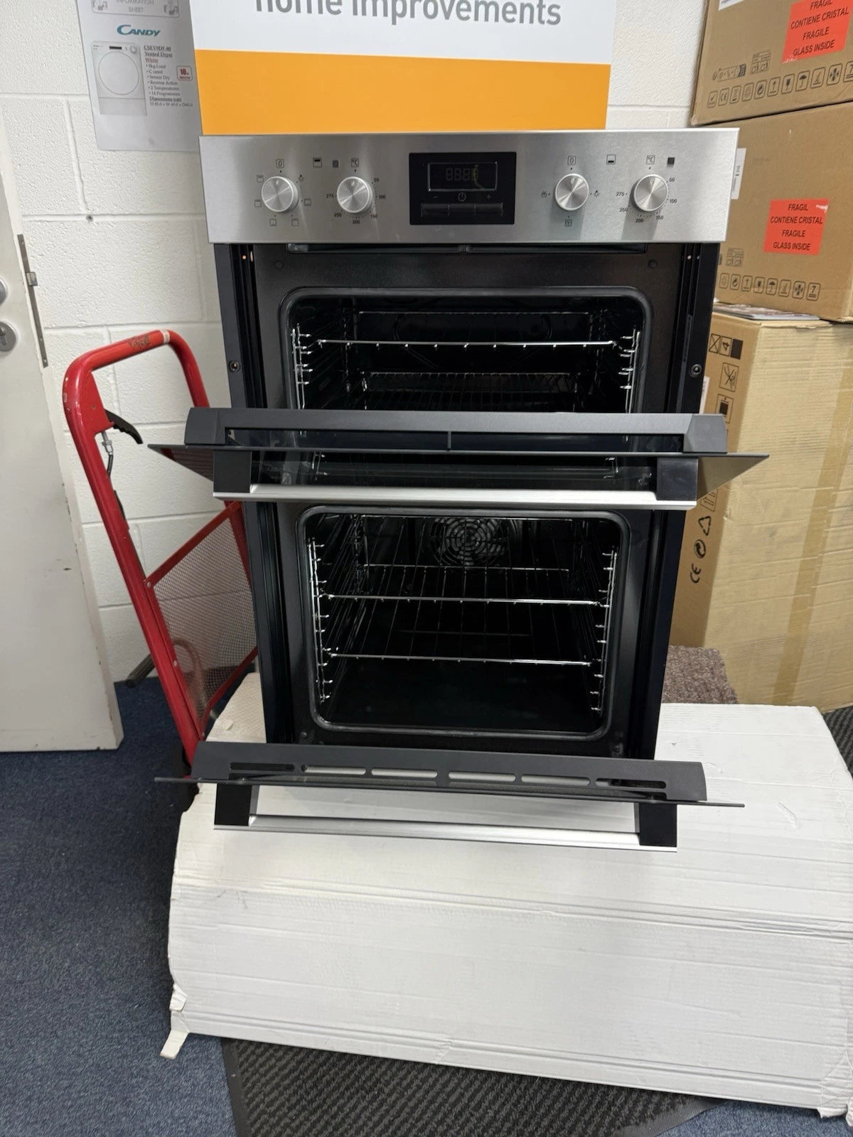 Zanussi ZOD35661XK (70) Built-in Electric Double Oven in Stainless Steel - A/A Rated - (Ex Display) - HW181970
