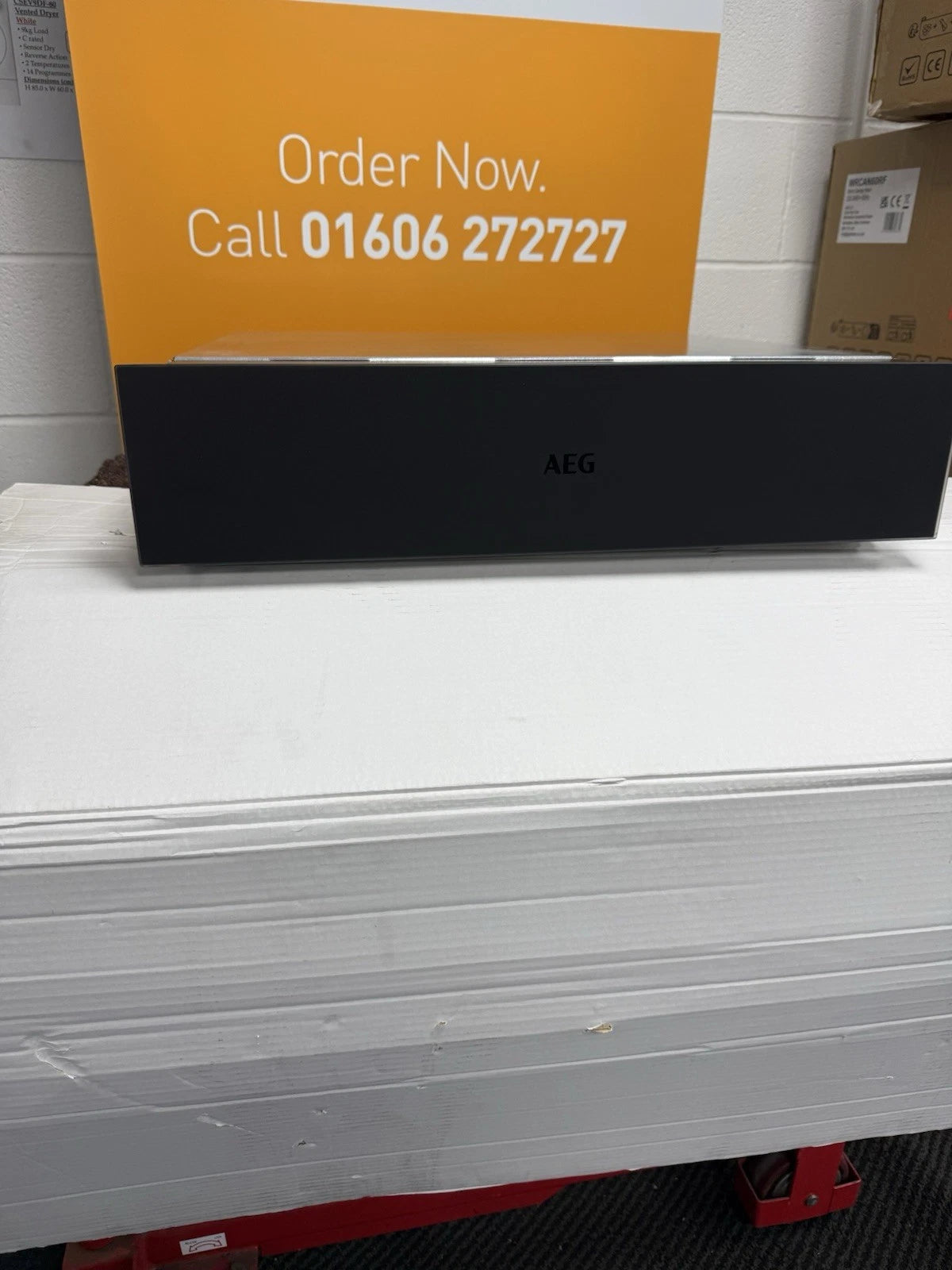 AEG KDK911424T (46) 14cm Warming Drawer in Matt Black - (Ex Display) - HW182046