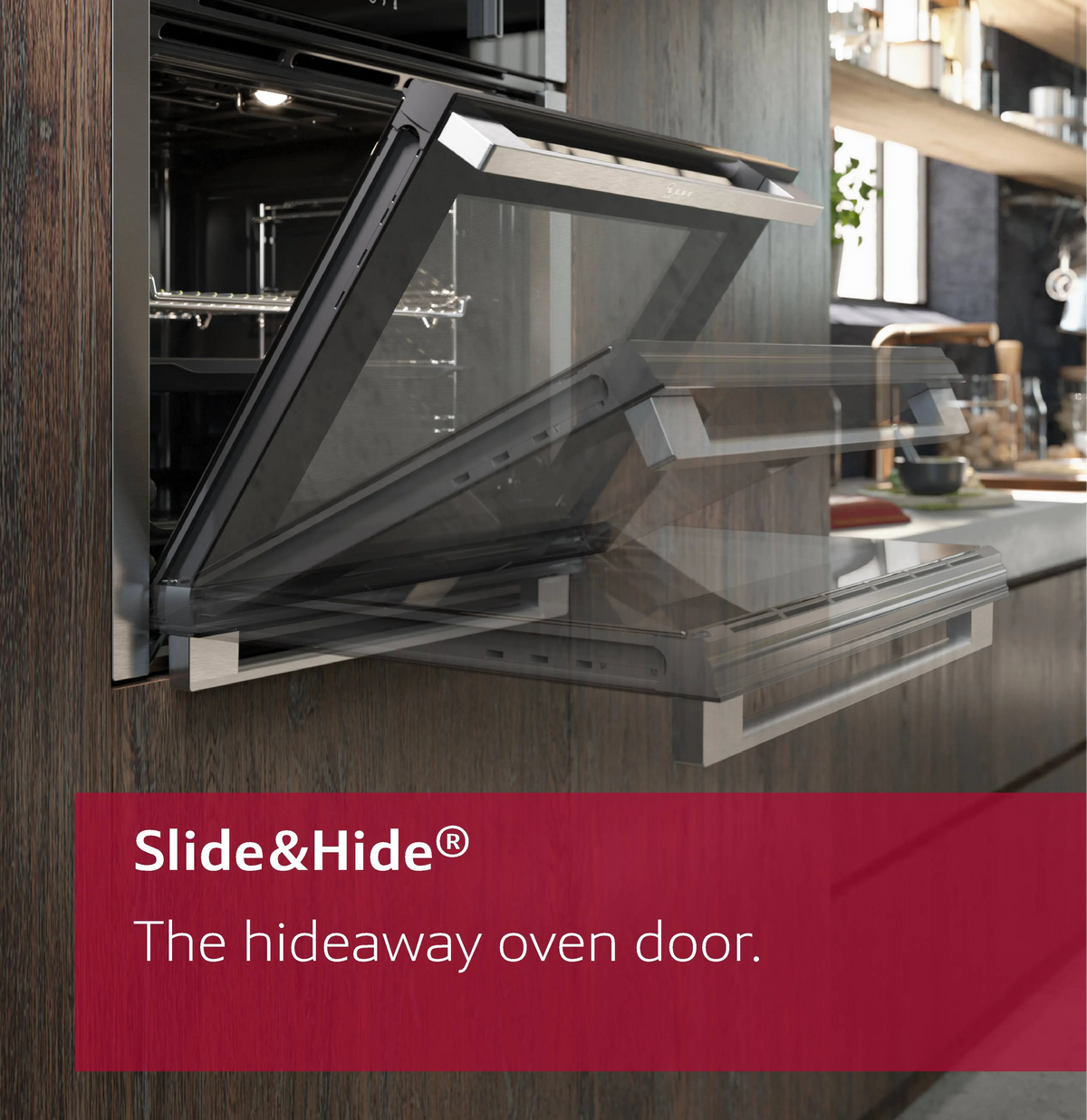 Neff N50 B6ACH7AN7B (68) Slide & Hide Built-in Single Oven with Pyrolytic Self Cleaning in Stainless Steel - A+ Rated - (Ex Display) - HW182768