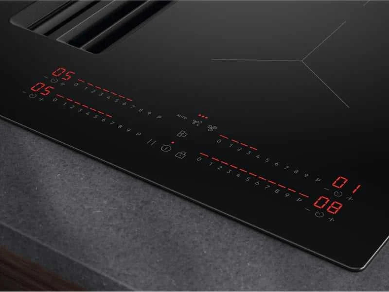 AEG Venting Hob TCH74B01CB (31) 68cm 4 Zone Induction Hob with Integrated Venting Hood in Black - (Tatty Box) - HW182631 - MANAGERS SPECIAL NOW £959.20