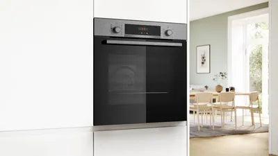 Bosch Series 4 HQA574BS3B (81) Electric Single Oven with Pyrolytic Self Cleaning in Stainless Steel - (Graded) - HW181914