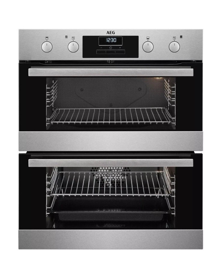 AEG 6000 Series DUB331110M (21) Built Under Electric Double Oven in Stainless Steel - (Ex Display ) - HW182421