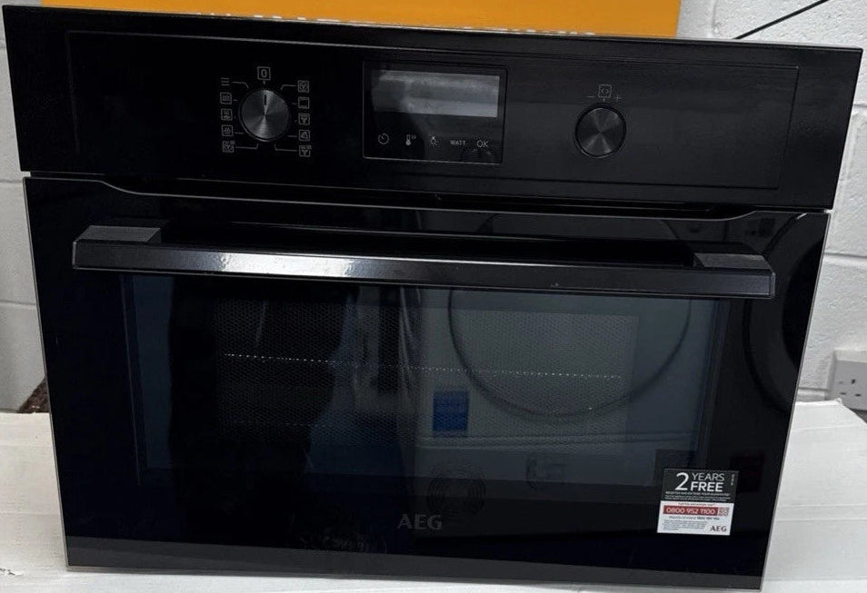 AEG KMX365060B (89) Built-In Combination Microwave Oven in Black - (Ex Display) - HW182589