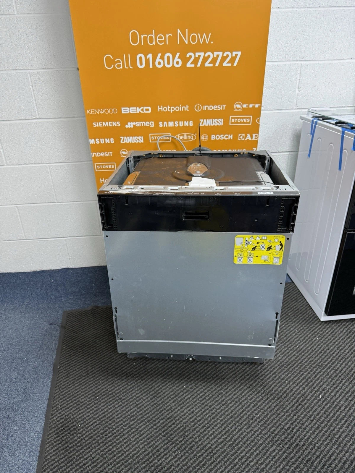 AEG FSB42607Z (47) Air Dry 3000 Fully Integrated Built In Dishwasher - Black Control Panel with Sliding Door Fixing Kit - HW181847