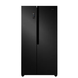 Teknix Side by Side American style Fridge Freezer in Black Steel THSBS1791PBIX