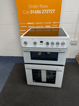 Hisense HDE3211BWUK 60cm Electric Cooker with Ceramic Hob in White EX Display HW182398