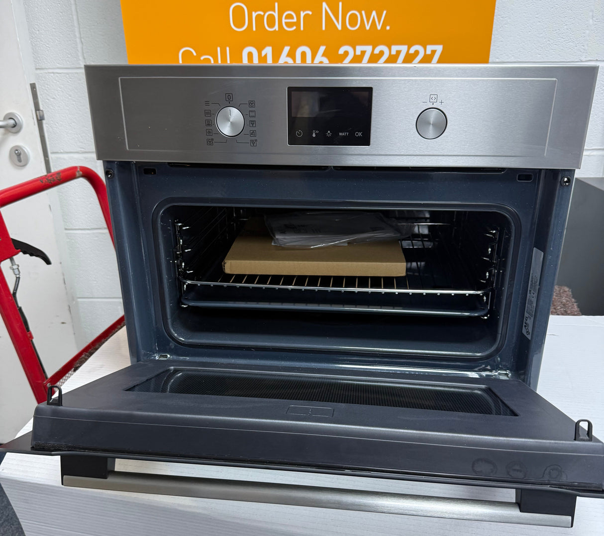 AEG KMX365060M (77) Built-In Combination Microwave Oven in Stainless Steel - (Blemished) - HW182477