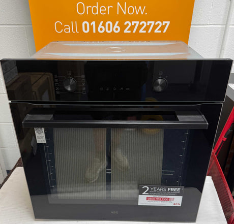 AEG OS6AB50AK (78) Sense Cook Built-in Electric Single Oven with Air Fry in Black - A+ Rated - (Ex Display) - HW182878