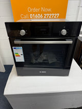 Bosch Series 2 HHF113BA0B (52) Built-In Electric Single Oven in Black with 13 Amp Plug - A Rated  - HW182852