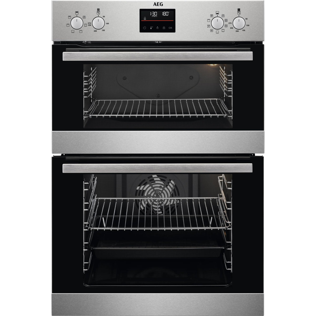 AEG 6000 Series DCB535060M (28) Double Built In Oven in Stainless Steel - A/A Rated - HW182729