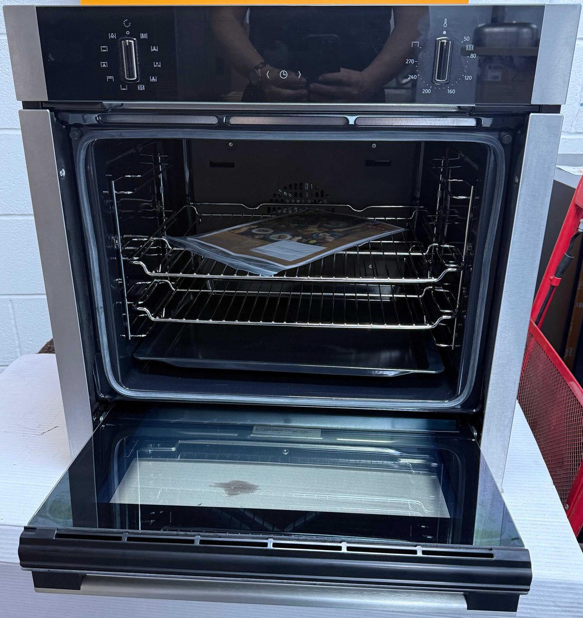 Neff N50 B3ACE4AN3B (65) Built in Slide & Hide Electric Single Oven in Stainless Steel - (Ex Display) - HW182865